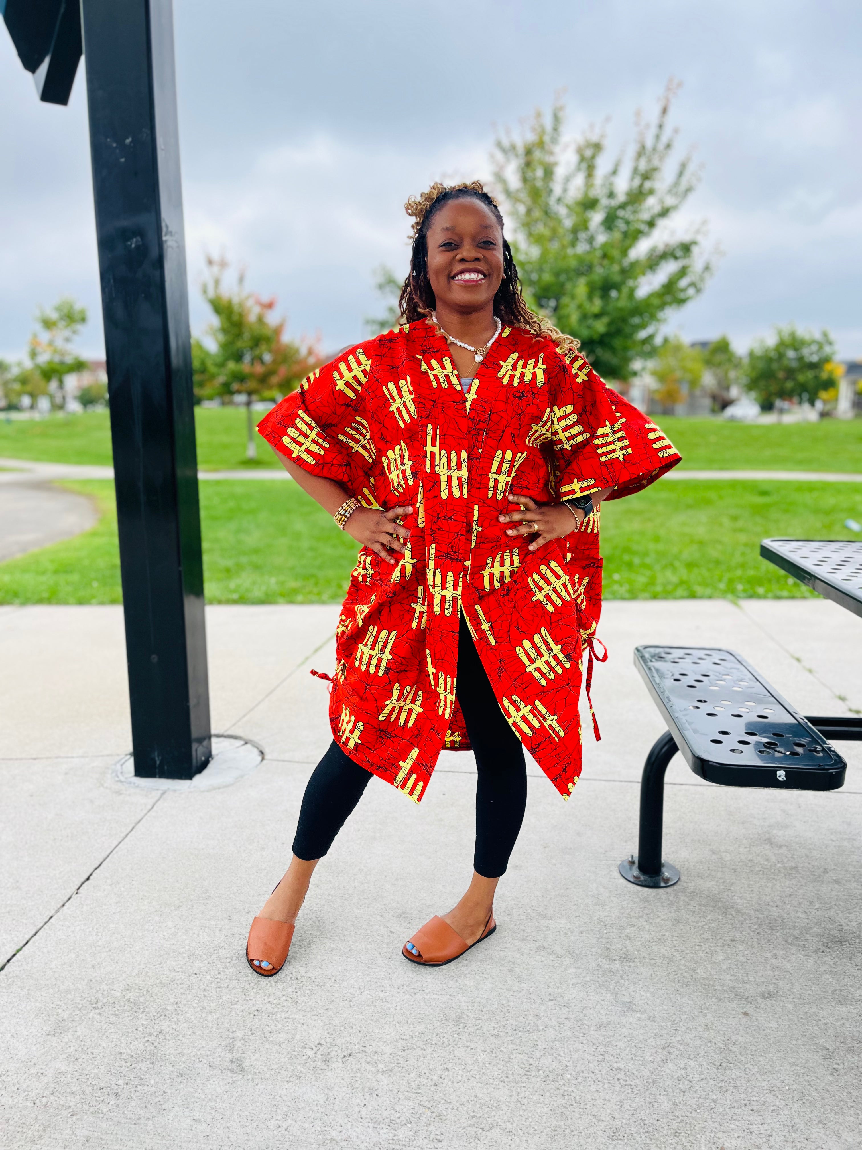 Amina Ankara Kimono Jacket