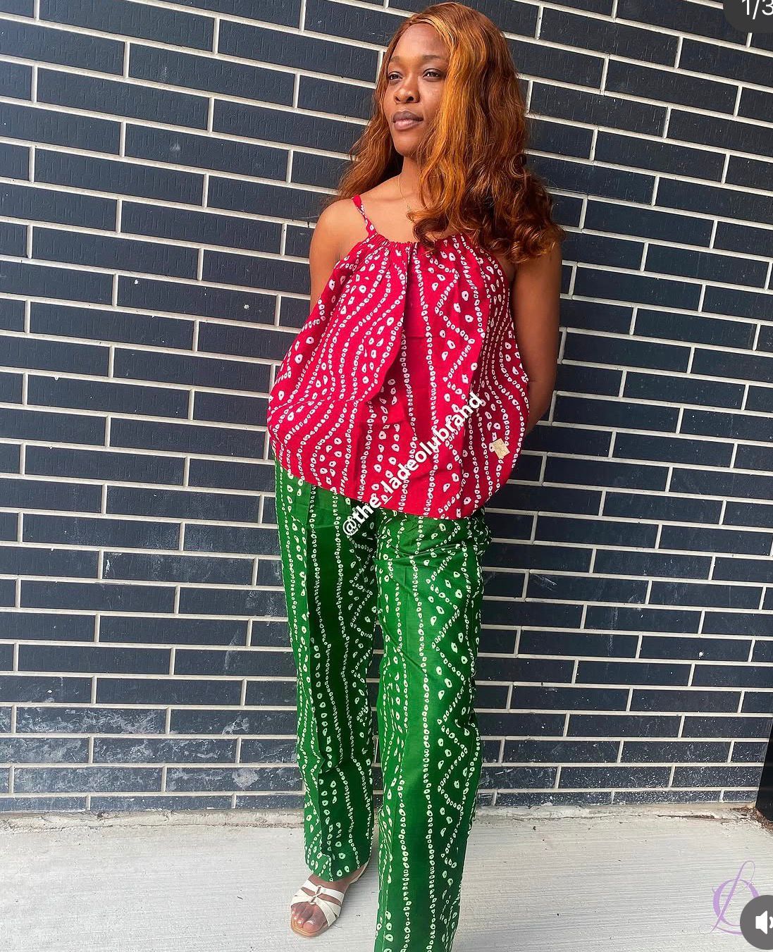 Lolly Adire Pant Set