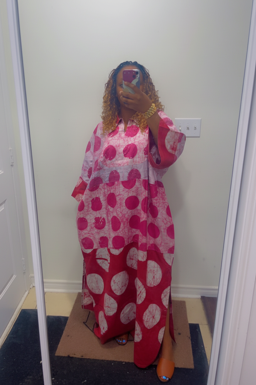Collared Bubu Gown - Enhanced